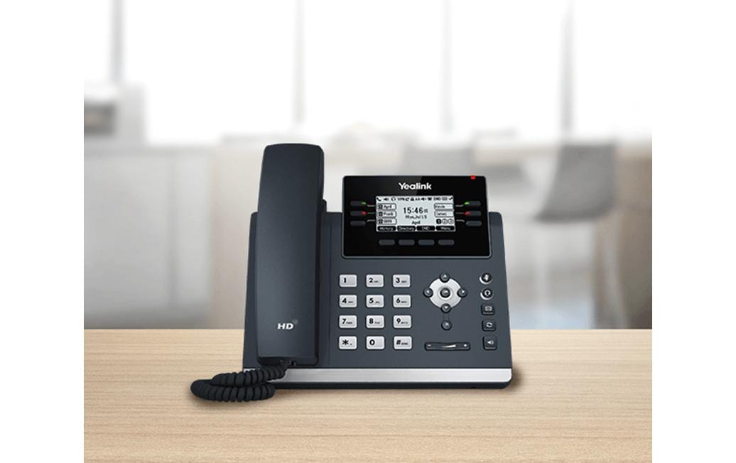 Yealink SIP-T42U - VoIP-Telefon mit Rufnummernanzeige - fünfwegig Anruffunktion