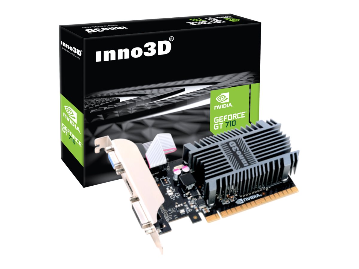 Inno3D GeForce GT 710 LP - Grafikkarten - GF GT 710 - 2 GB DDR3 - PCIe 2.0 - DVI, D-Sub, HDMI