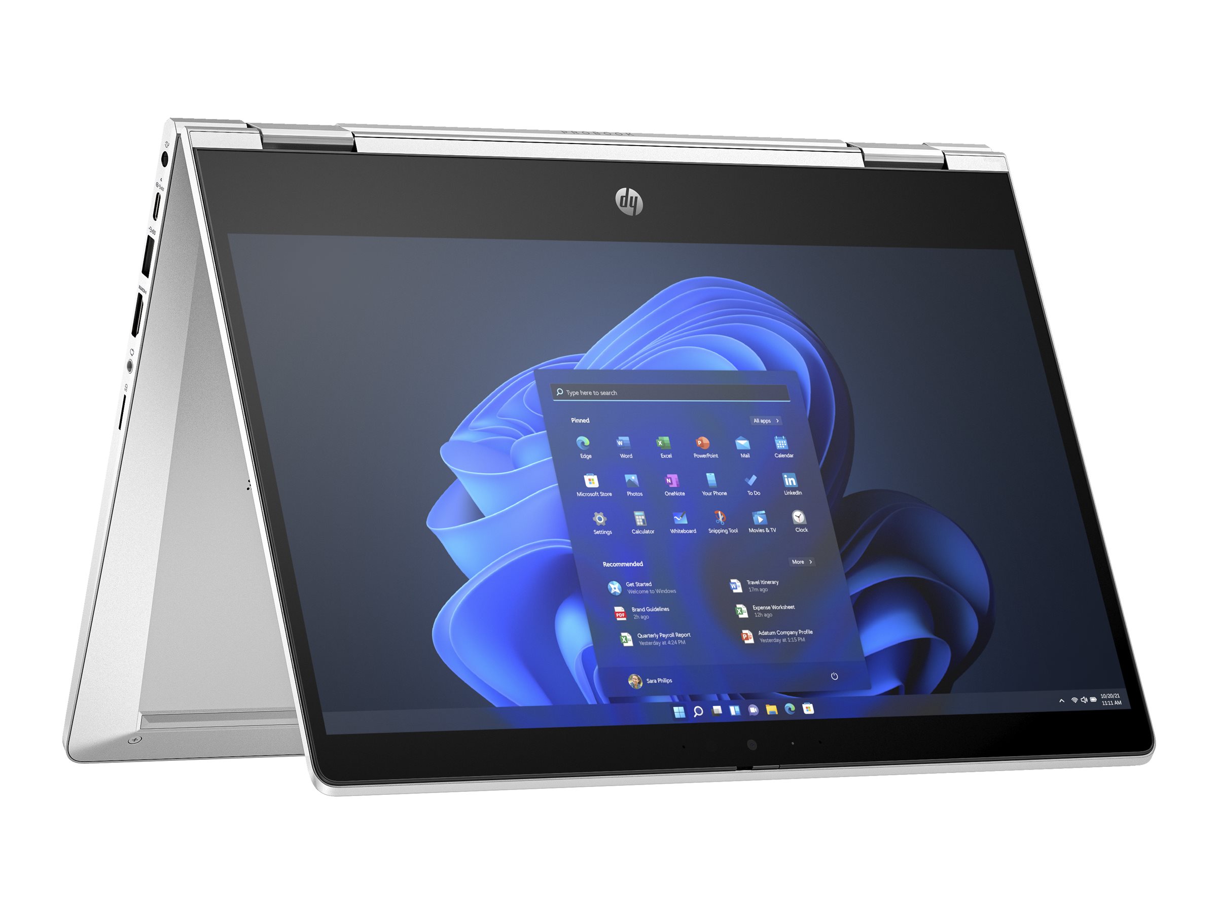 HP Pro x360 435 G10 Notebook - Wolf Pro Security - Flip-Design - AMD Ryzen 7 7730U / 2 GHz - Win 11 Pro - Radeon Graphics - 32 GB RAM - 1 TB SSD NVMe, TLC - 33.8 cm (13.3")