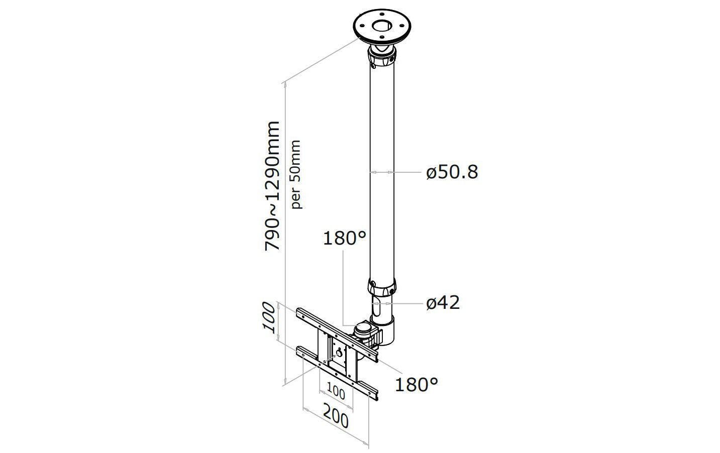 Neomounts FPMA-C100 Halterung - Voll beweglich - für LCD-Display - weiß