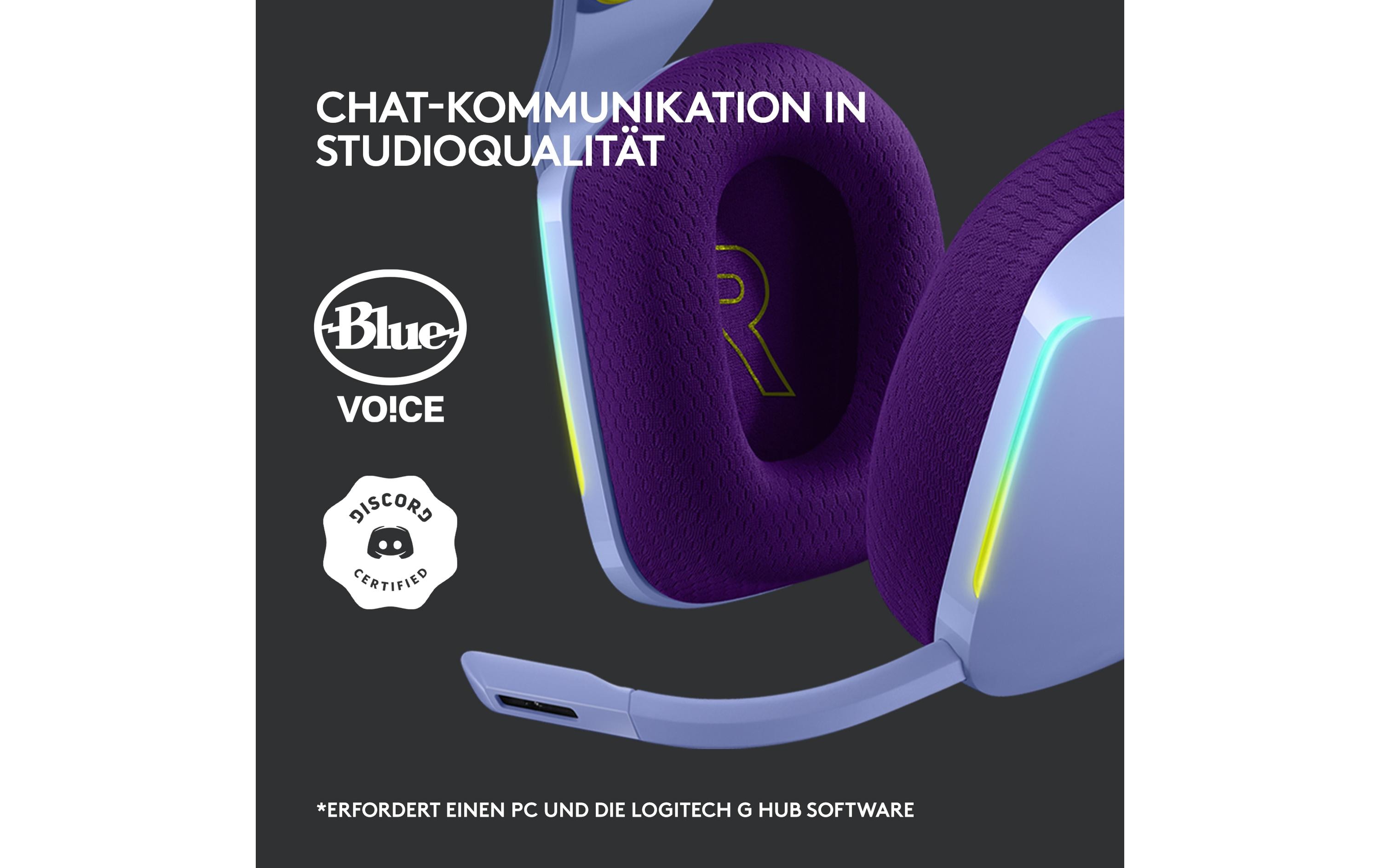 Logitech G G733 LIGHTSPEED Wireless RGB Gaming Headset - Headset - ohrumschließend - 2,4 GHz - kabellos - fliederfarben