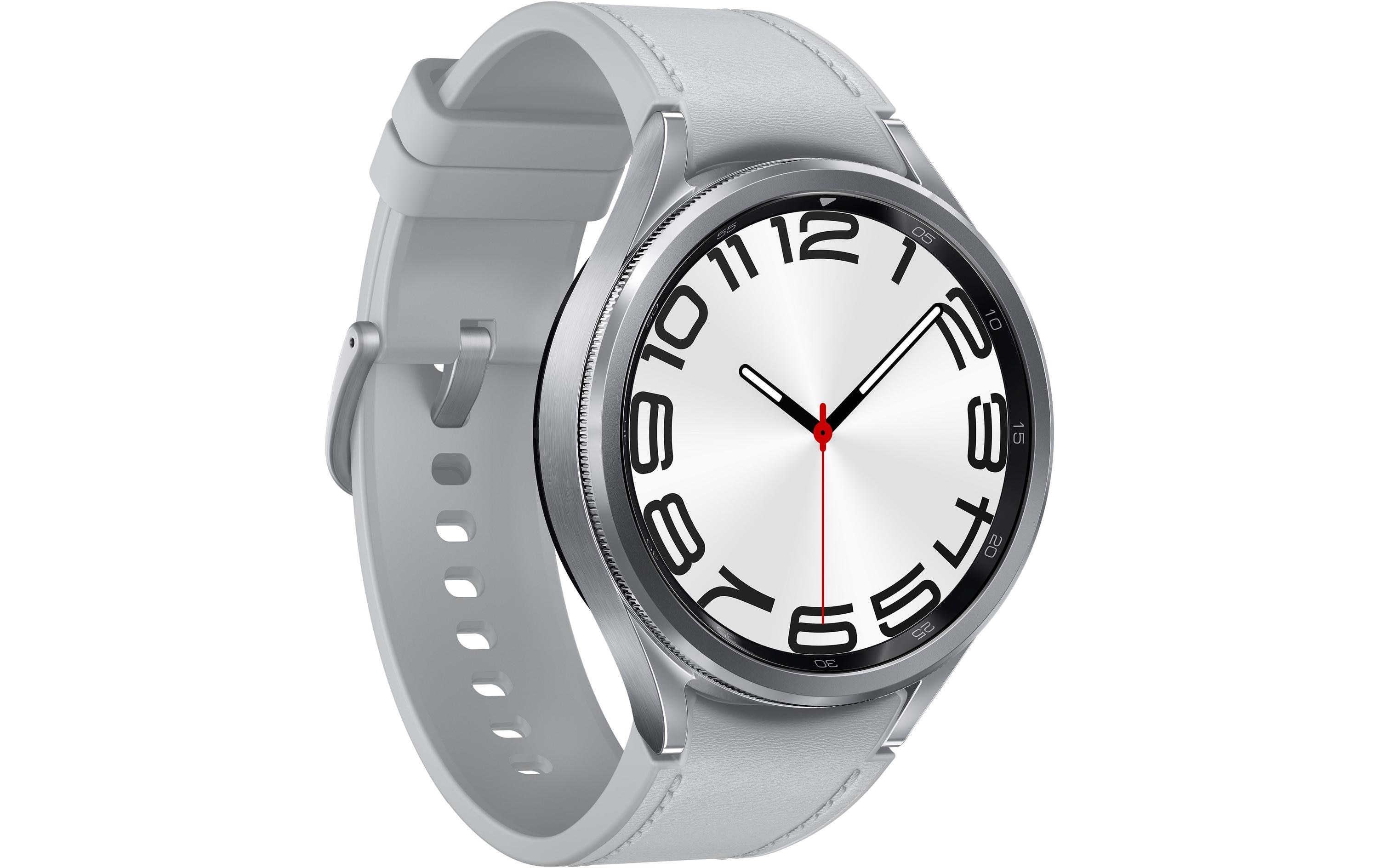 Samsung Watch6 SM-R965 47mm LTE, silver - EU-Version (SM-R965FZSAEUE)