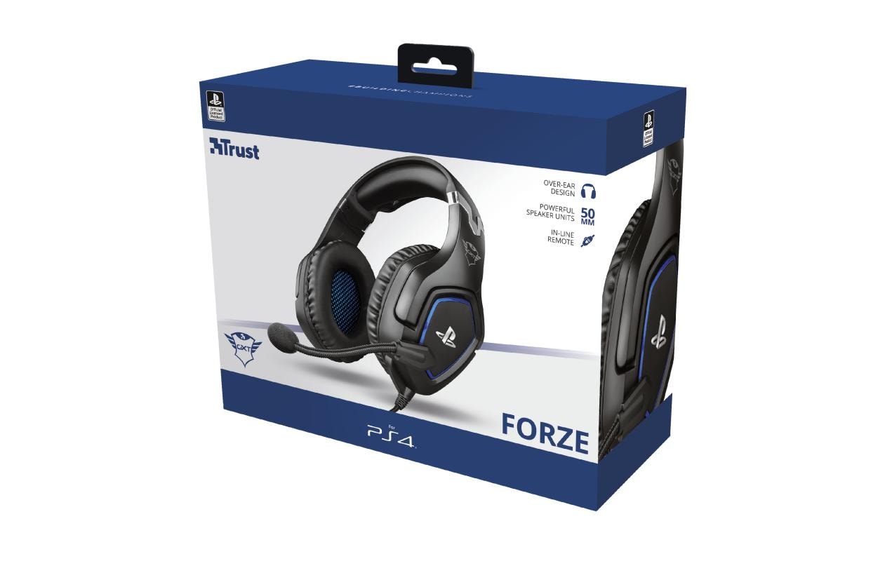 Trust Gaming GXT 488 Forze - Headset - ohrumschließend - kabelgebunden - 3,5 mm Stecker - Schwarz - für Sony PlayStation 4, Sony PlayStation 4 Pro, Sony PlayStation 4 Slim