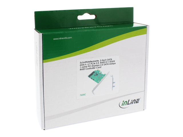 InLine - Speichercontroller (RAID) - SATA 6Gb/s - PCIe 2.0