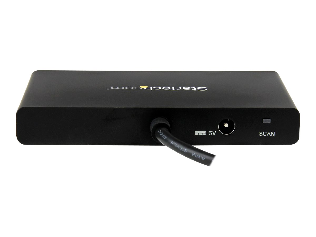 StarTech.com 4-Port Multi Monitor Adapter - DisplayPort 1.2 MST-Hub - 4x 1080p - DisplayPort Video-Splitter für erweiterte Desktop-Modi auf Windows-PCs - DP zu Quad DP-Monitoren (MSTDP124DP) - Video-Verteiler - 4 Anschlüsse