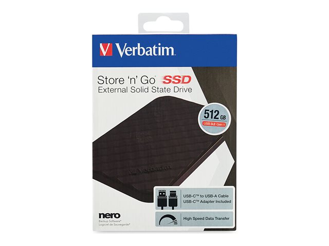 Verbatim Store 'n' Go - SSD - 512 GB - USB 3.2 Gen 1