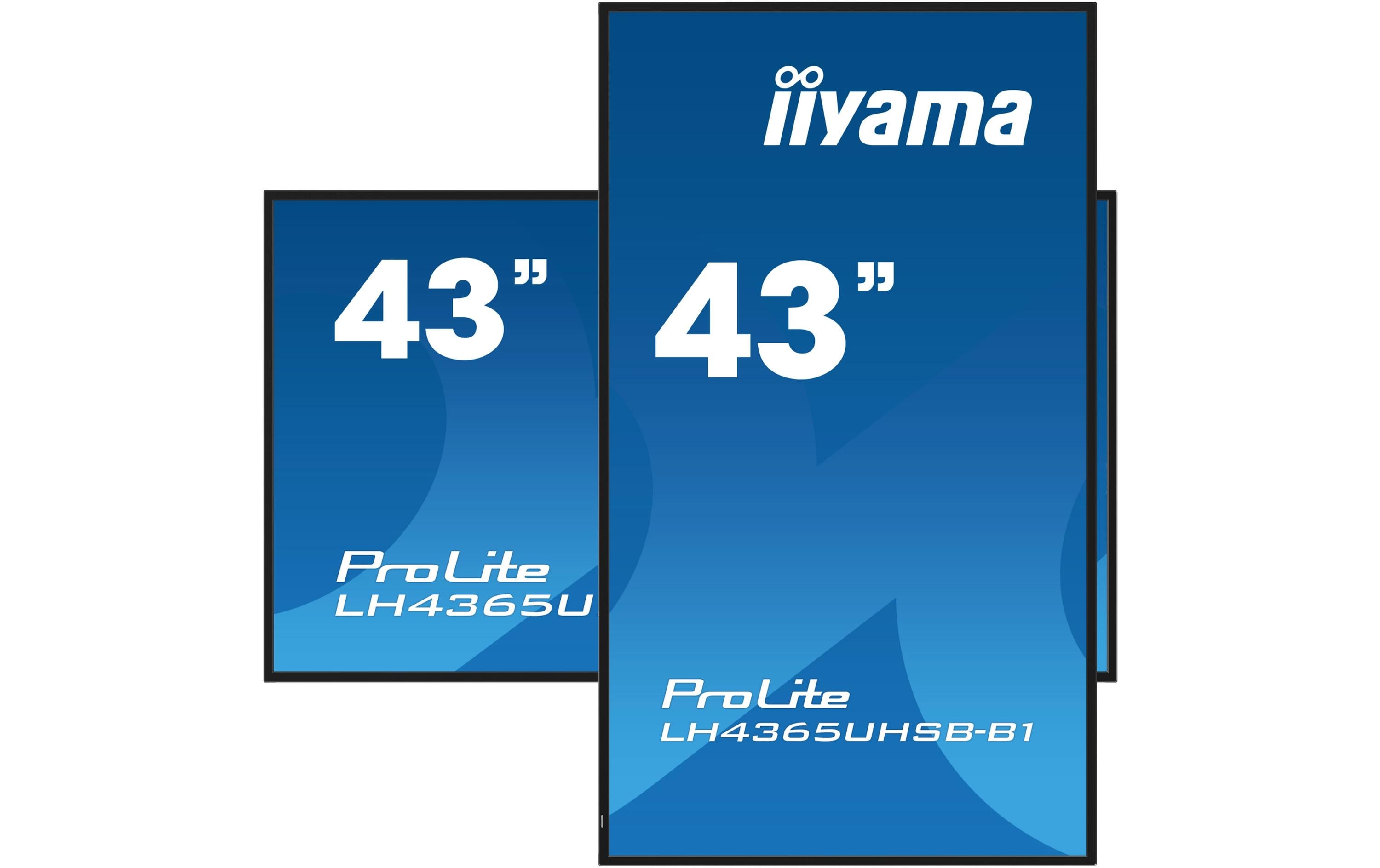 iiyama ProLite LH4365UHSB-B1 - 109 cm (43") Diagonalklasse (108 cm (42.5") sichtbar) LCD-Display mit LED-Hintergrundbeleuchtung - Digital Signage - Android - 4K UHD (2160p) 3840 x 2160 - Schwarz