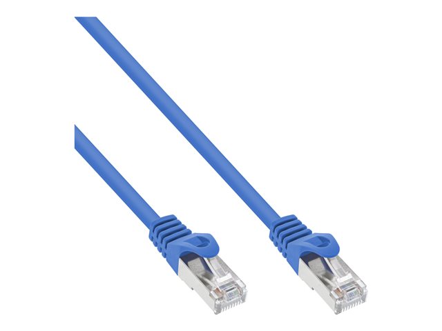 InLine - Patch-Kabel - RJ-45 (M) zu RJ-45 (M) - 1.5 m - Foiled Unshielded Twisted Pair (F/UTP) - CAT 5e - geformt - Blau