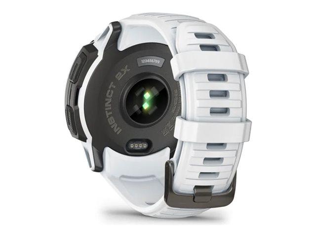 Garmin Instinct 2X Solar - faserverstärktes Polymer - Ja intelligente Uhr mit Band - 64 MB - Steinweiß