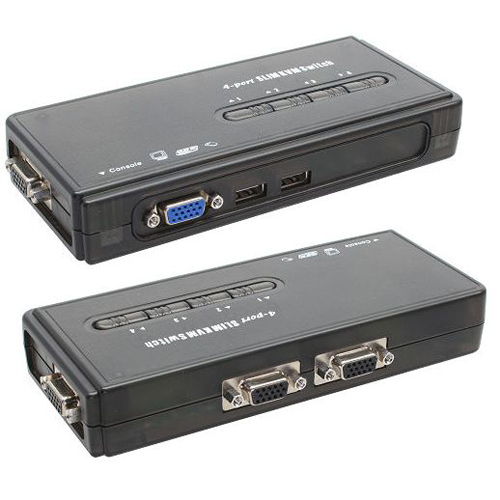 InLine - KVM-Switch - 4 x KVM port(s) - 1 lokaler Benutzer - Desktop