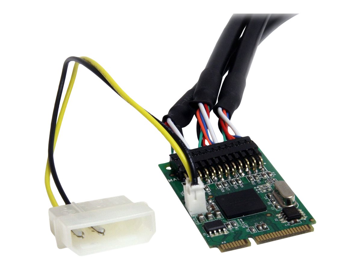 StarTech.com 3 Port 2b 1a 1394 Mini PCI Express FireWire-Kartenadapter - FireWire-Adapter - PCIe Mini Card - 2 Anschlüsse