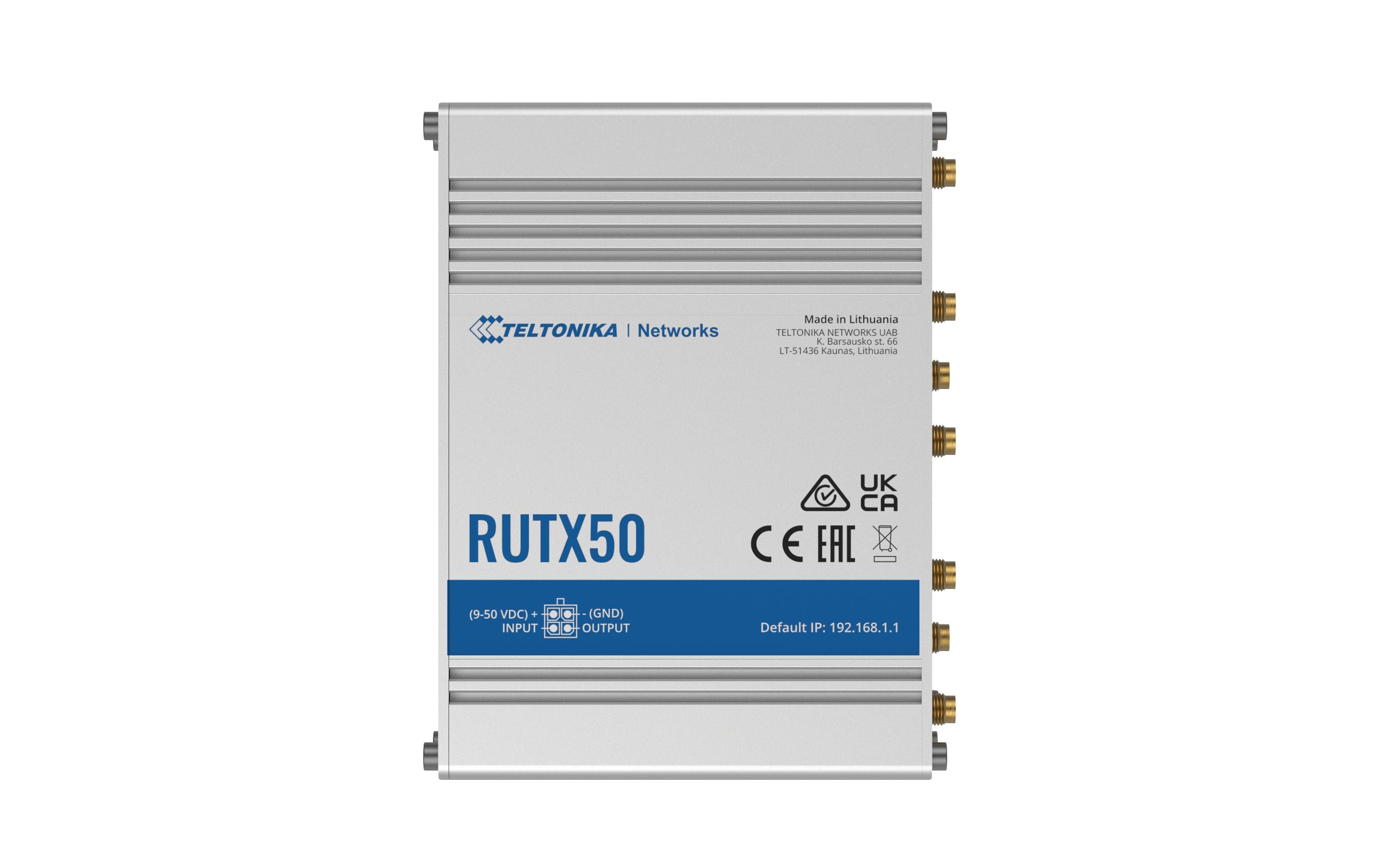 Teltonika LTE-Industrierouter RUTX50 5G, WiFi-5, 5x GE LAN