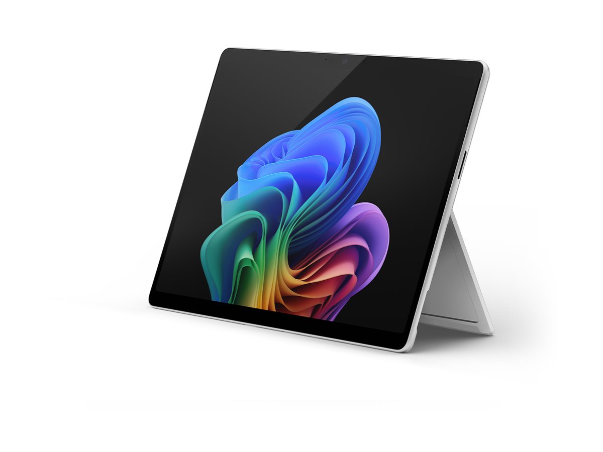 Microsoft Surface Pro Copilot+ PC - 11th Edition - Tablet - Snapdragon X Plus X1P-64-100 - Win 11 Pro - Qualcomm Adreno - 16 GB RAM - 256 GB SSD - 33 cm (13") Touchscreen 2880 x 1920 @ 120 Hz - Bluetooth, Wi-Fi 7 - 5G NR - Platin