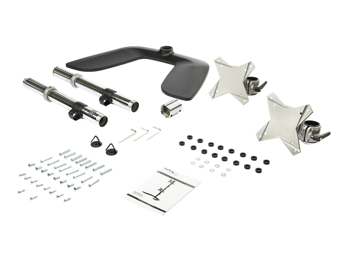 StarTech.com Monitorhalterung für zwei vertikal gestapelte Monitore - Ergonomischer Monitorarm für zwei VESA Monitore - bis zu 27"(je 8kg) Monitore - Freistehend
Höhenverstellbar - Silber (ARMDUOVS) Aufstellung - für 2 Monitore - Schwarz
Silber