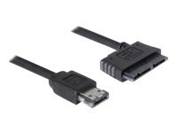 Delock Power Over eSATA cable - Power Over eSATA-Kabel - Mikro SATA (W) zu 11-poliger USB/eSATA (5 V) (M) - 1 m