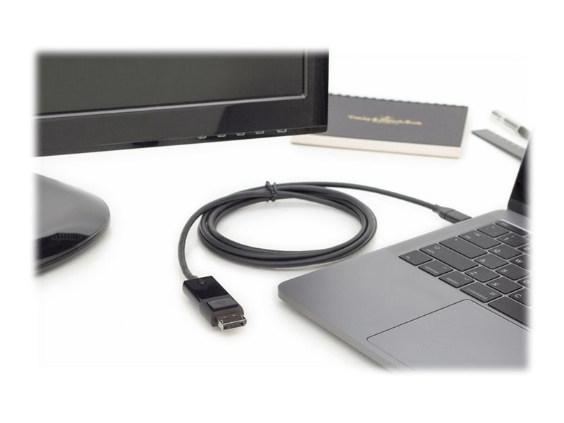 DIGITUS - DisplayPort-Kabel - 24 pin USB-C zu DisplayPort - 2 m