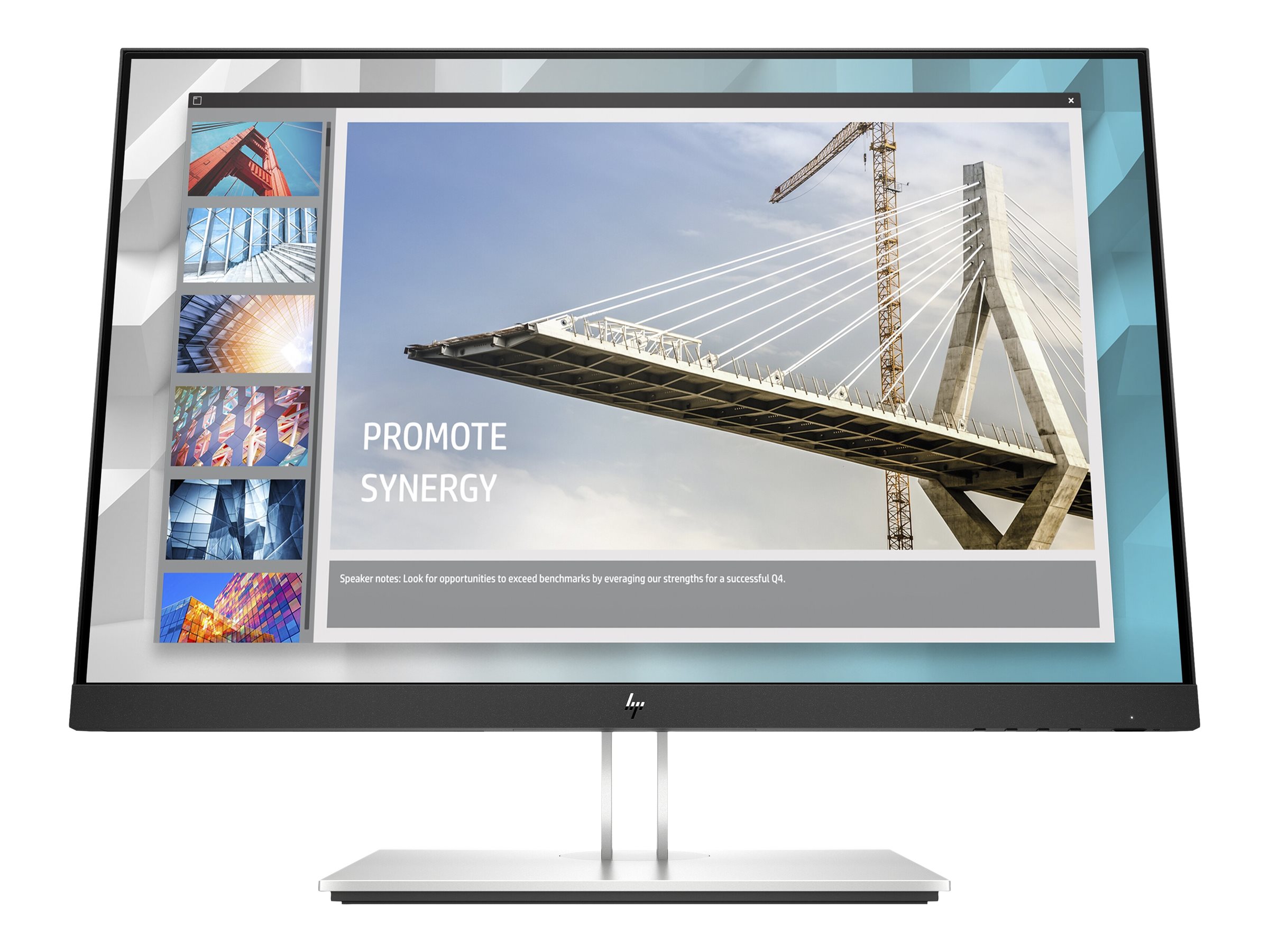 HP E24i G4 - E-Series - LED-Monitor - 61 cm (24") - 1920 x 1200 WUXGA @ 60 Hz - IPS - 250 cd/m² - 1000:1 - 5 ms - HDMI, VGA, DisplayPort - Schwarz - für HP 250 G9; Elite 600 G9, 800 G9; EliteBook 830 G6; Pro 260 G9, 290 G9; ZBook Firefly 14 G9