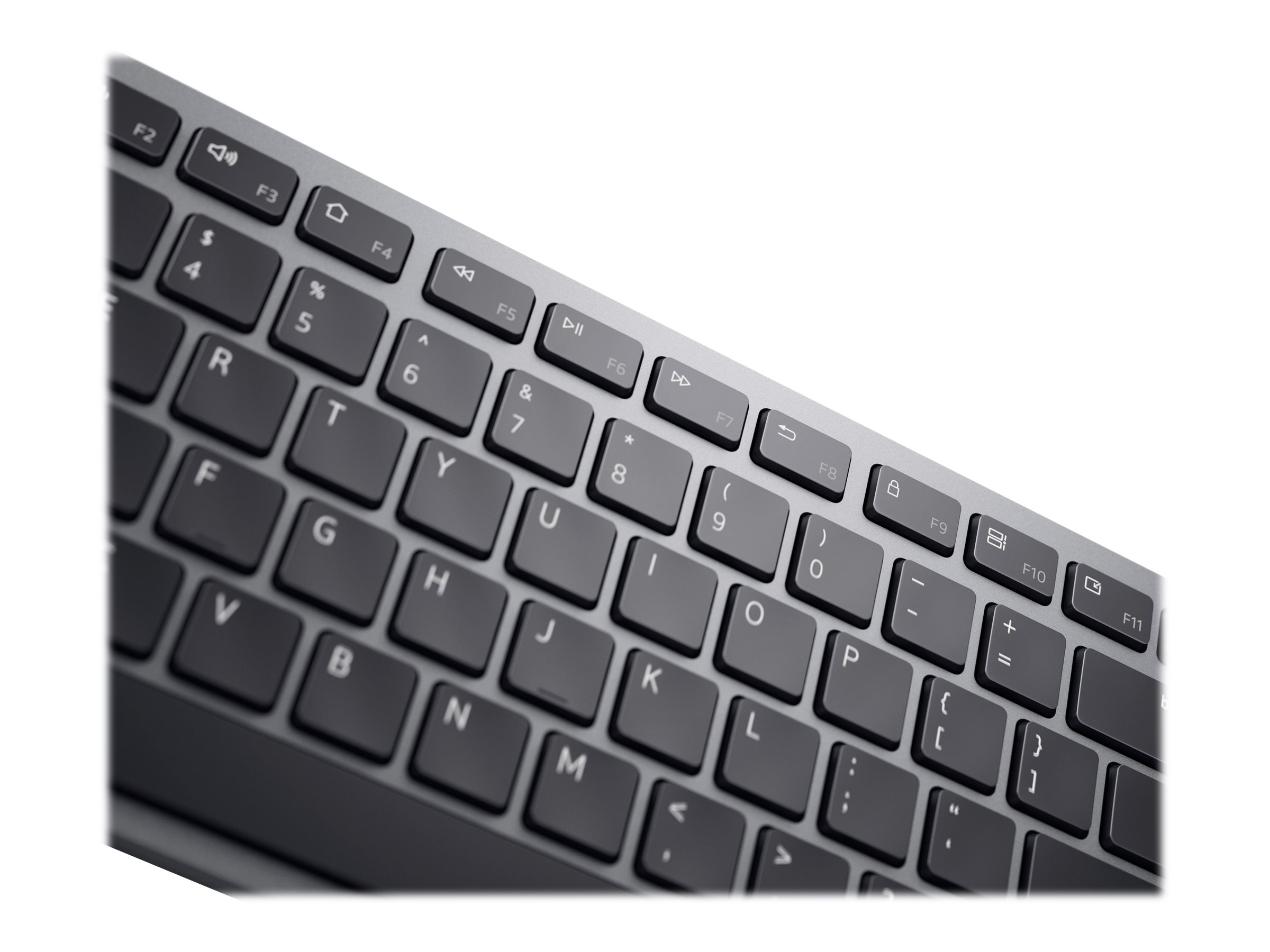 Dell Multi-Device KB700 - Tastatur - QWERTZ - Deutsch - Grau Eingabegerät