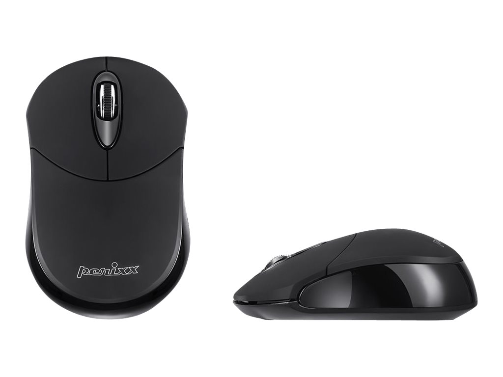 Perixx PERIMICE-802 - Maus - Bluetooth 3.0 - Schwarz (matt & glänzend)