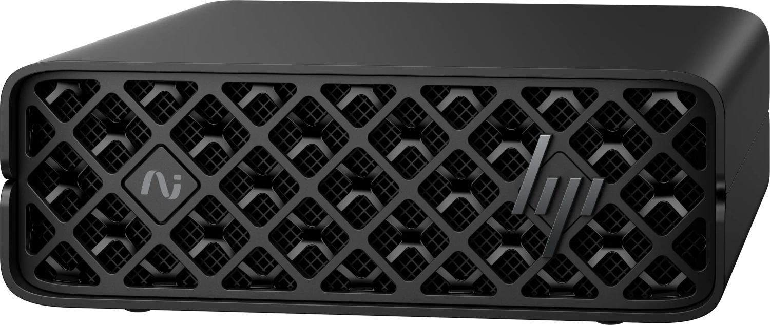 HP Inc. HP ZGX Nano G1n AI Station - Mini - 1 x GB10 Grace Blackwell Superchip Cortex-A725 + Cortex-X925 - RAM 128 GB - SSD 4 TB - NVMe, TLC, SED - NVIDIA Blackwell - 1GbE, 2.5GbE, 5GbE, 10GbE, 200GbE - NVIDIA DGX Base OS
