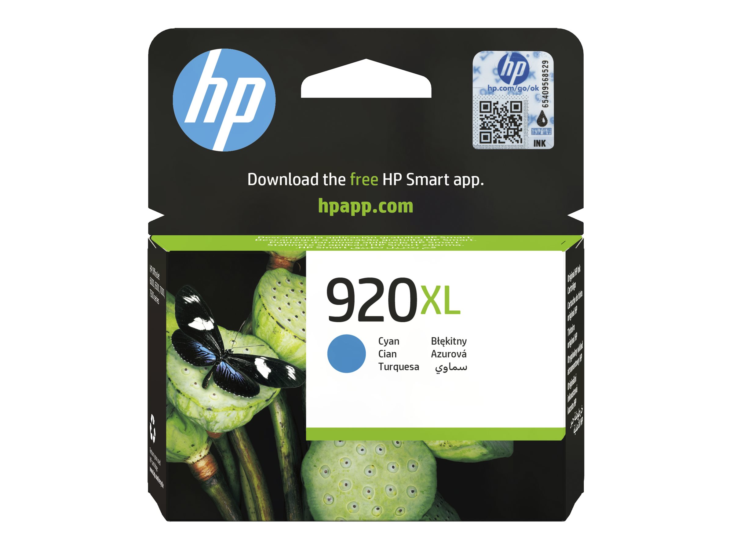 HP 920XL - Hohe Ergiebigkeit - Cyan - original - Tintenpatrone