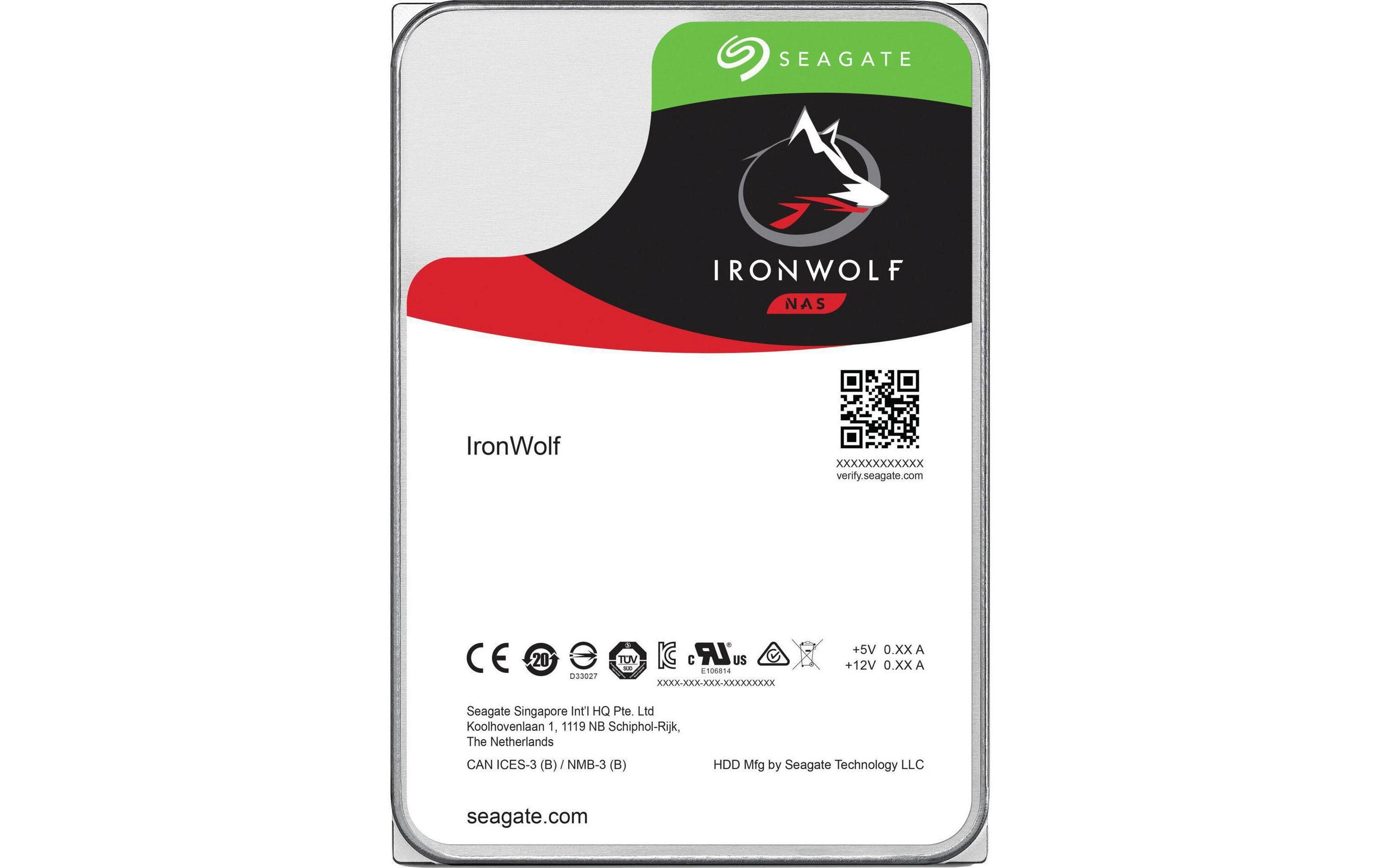 Seagate Harddisk IronWolf 3.5" SATA 8 TB