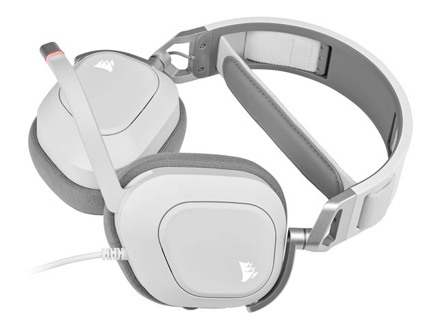 CORSAIR Gaming HS80 RGB - Headset - ohrumschließend - kabelgebunden - USB - weiß
