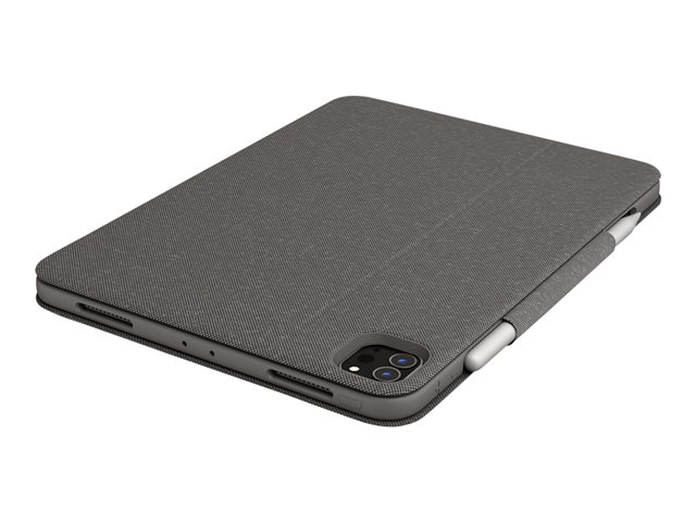 Logitech Folio Touch - Tastatur und Foliohülle - mit Trackpad - QWERTY - GB - Oxford Gray Eingabegerät
