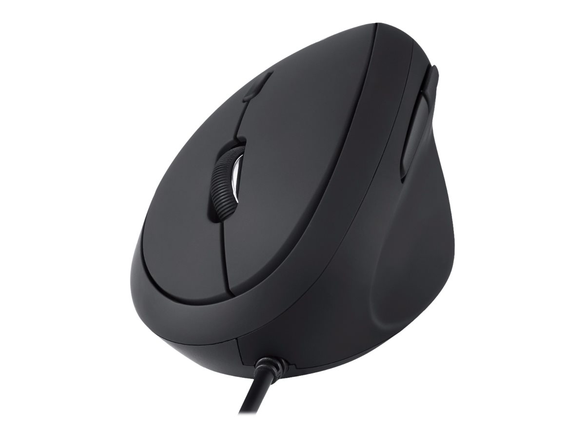 Perixx PERIMICE-519 - vertikale Maus - USB - Schwarz