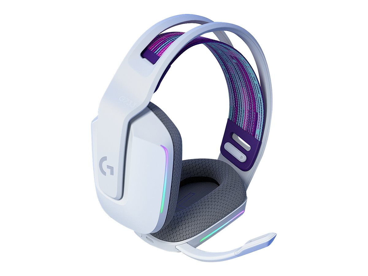 Logitech G G733 LIGHTSPEED Wireless RGB Gaming Headset - Headset - ohrumschließend - 2,4 GHz - kabellos - weiß