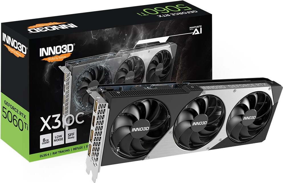 Inno3D GeForce RTX 5060 Ti 8GB X3 OC - Grafikkarten - GeForce RTX 5060 Ti - 8 GB