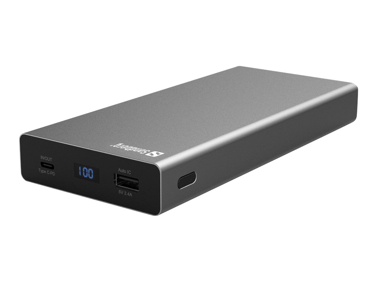 Sandberg Powerbank - Powerbank - Li-Ion - 20000 mAh - 74 Wh