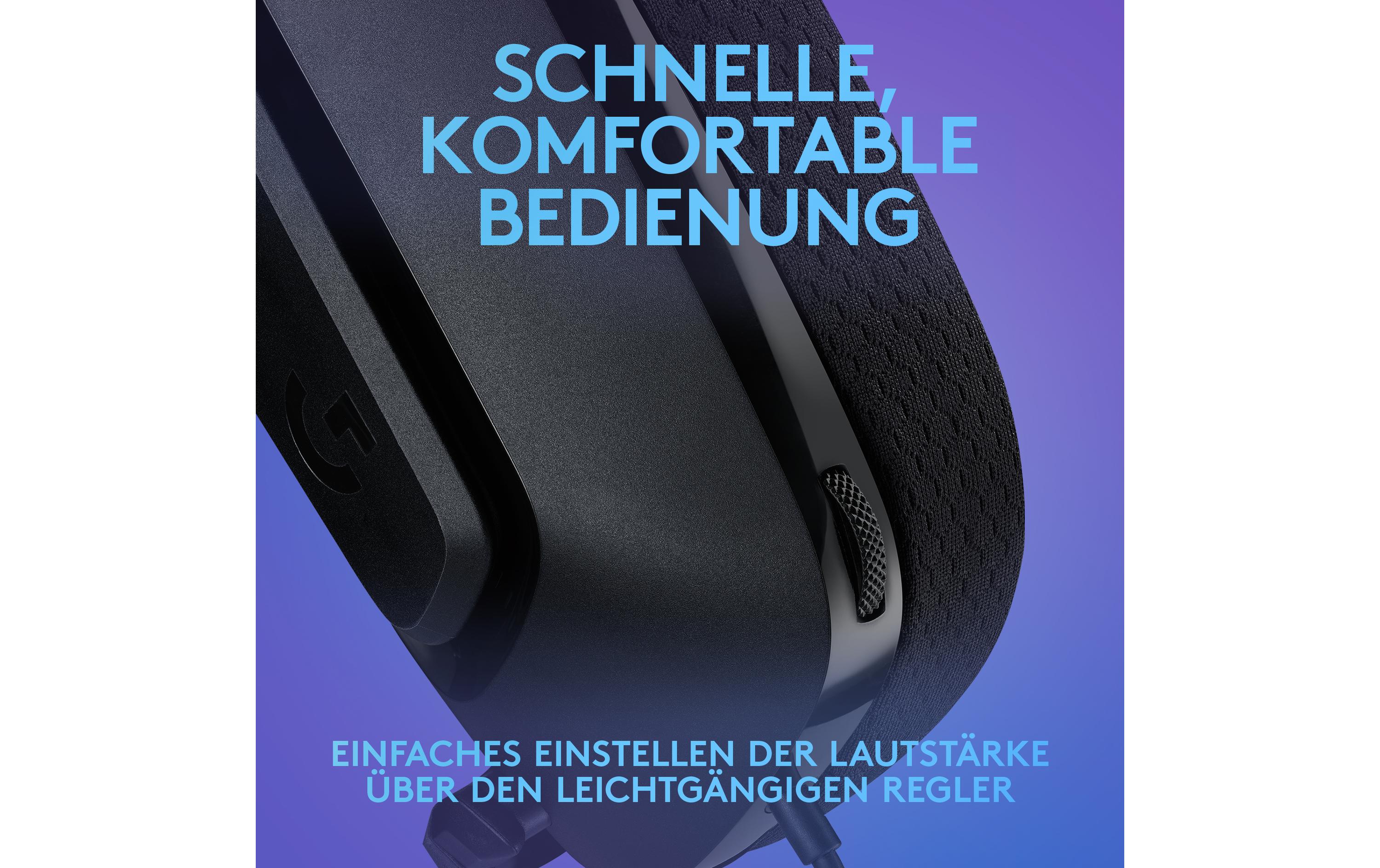 Logitech G G335 Wired Gaming Headset - Headset - ohrumschließend - kabelgebunden - 3,5 mm Stecker - Schwarz - Discord Certified