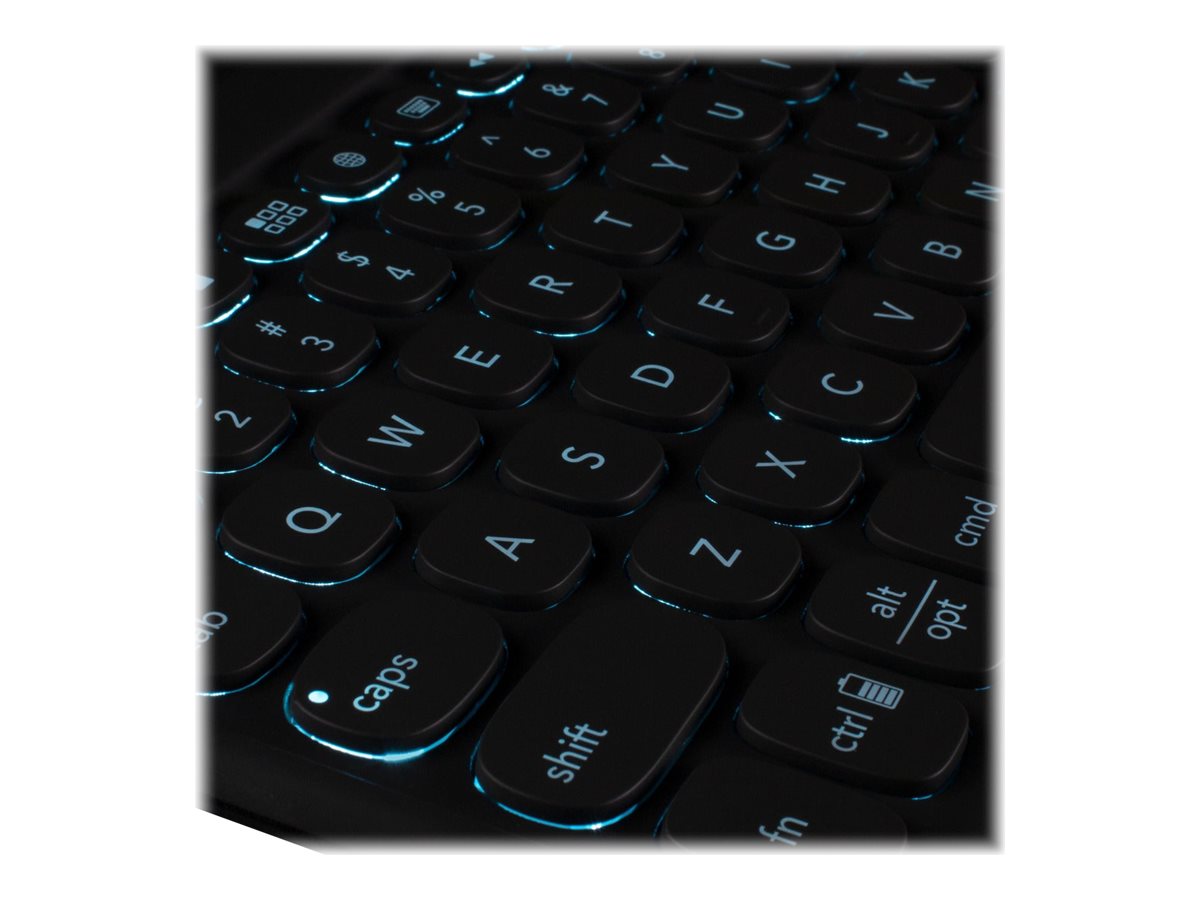 ZAGG Pro Keys - Tastatur und Foliohülle - mit Trackpad - QWERTZ - Deutsch - Schwarz/Grau Eingabegerät