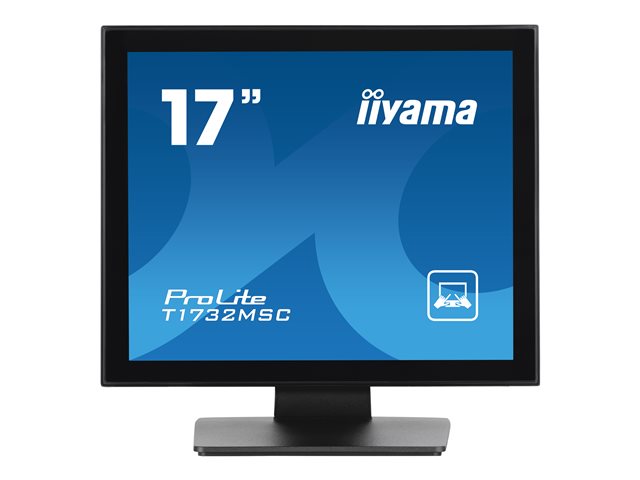 iiyama ProLite T1732MSC-B1SAG - LED-Monitor - 43 cm (17") - Touchscreen - 1280 x 1024 @ 75 Hz - TN - 250 cd/m² - 1000:1 - 5 ms - HDMI, VGA, DisplayPort - Lautsprecher - Schwarz, matte Oberfläche