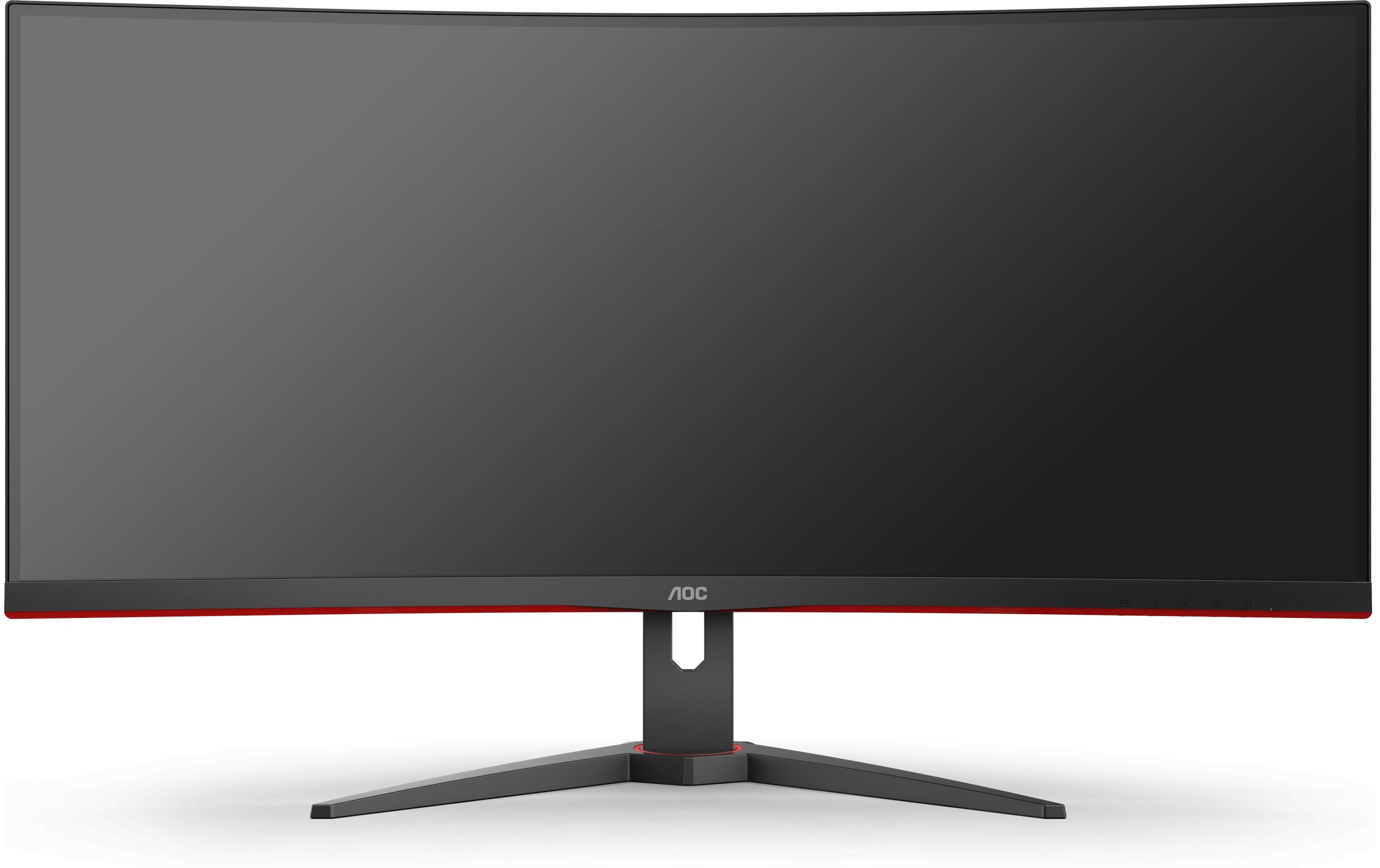 AOC Gaming CU34G2XE/BK - LED-Monitor - Gaming - gebogen - 86.4 cm (34") - 3440 x 1440 WQHD @ 144 Hz - VA - 4000:1 - HDR10 - 1 ms - HDMI, DisplayPort - Schwarz, Rot