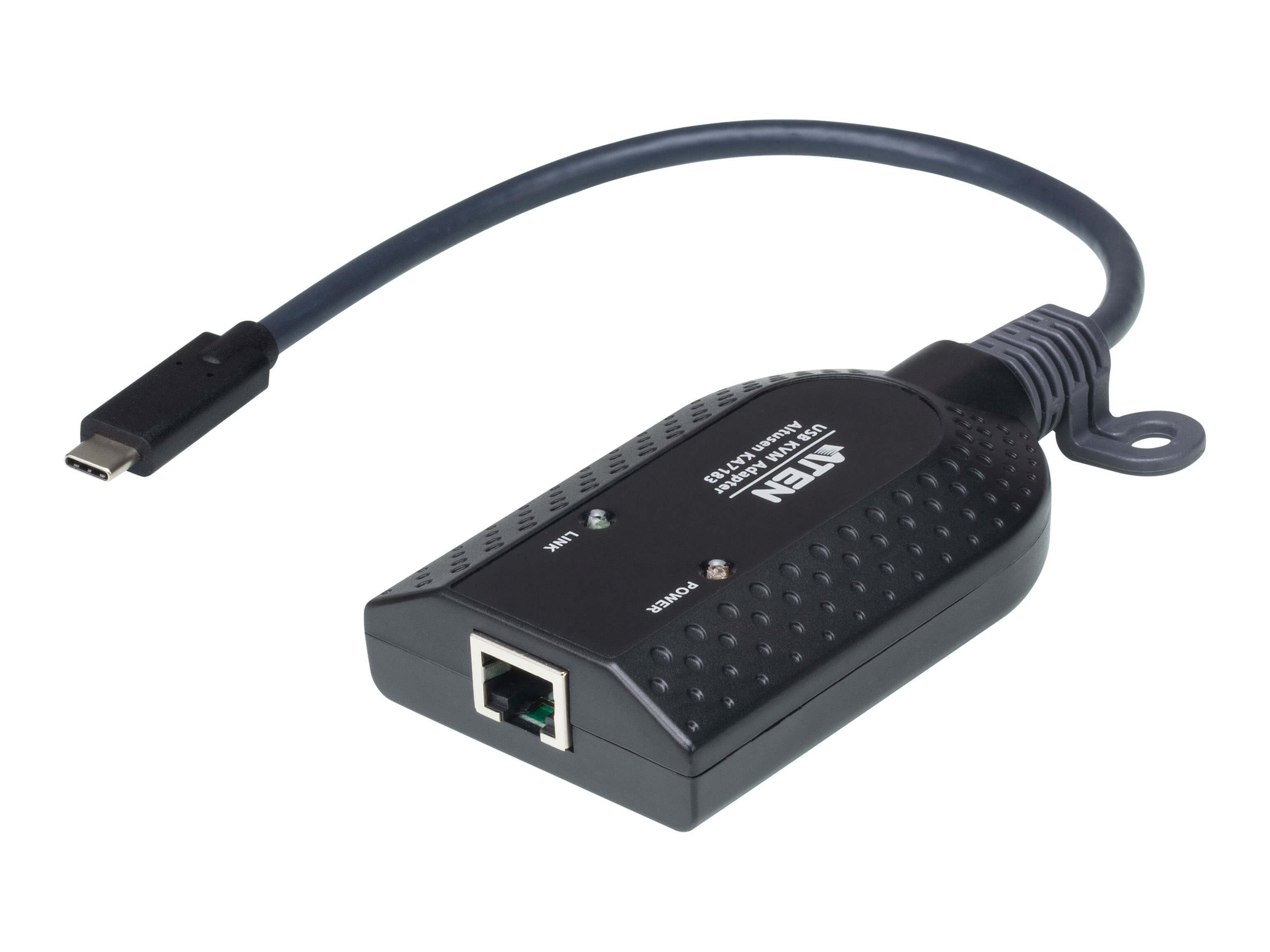 ATEN KA7183 - Tastatur- / Video- / Maus- (KVM-) Adapter - RJ-45 zu 24 pin USB-C