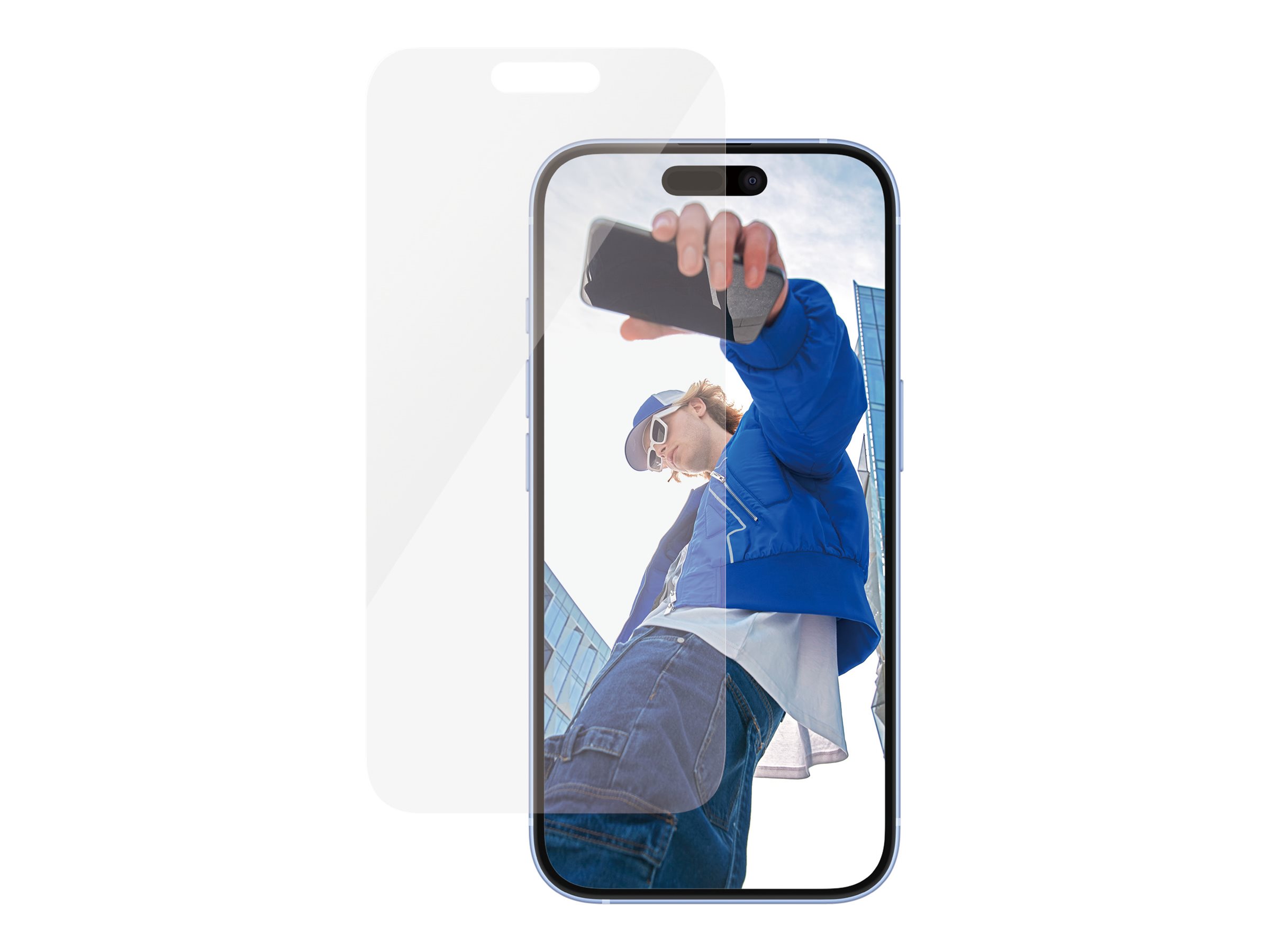 PanzerGlass - Bildschirmschutz für Handy - klassische Passform - Glas - für Apple iPhone 16