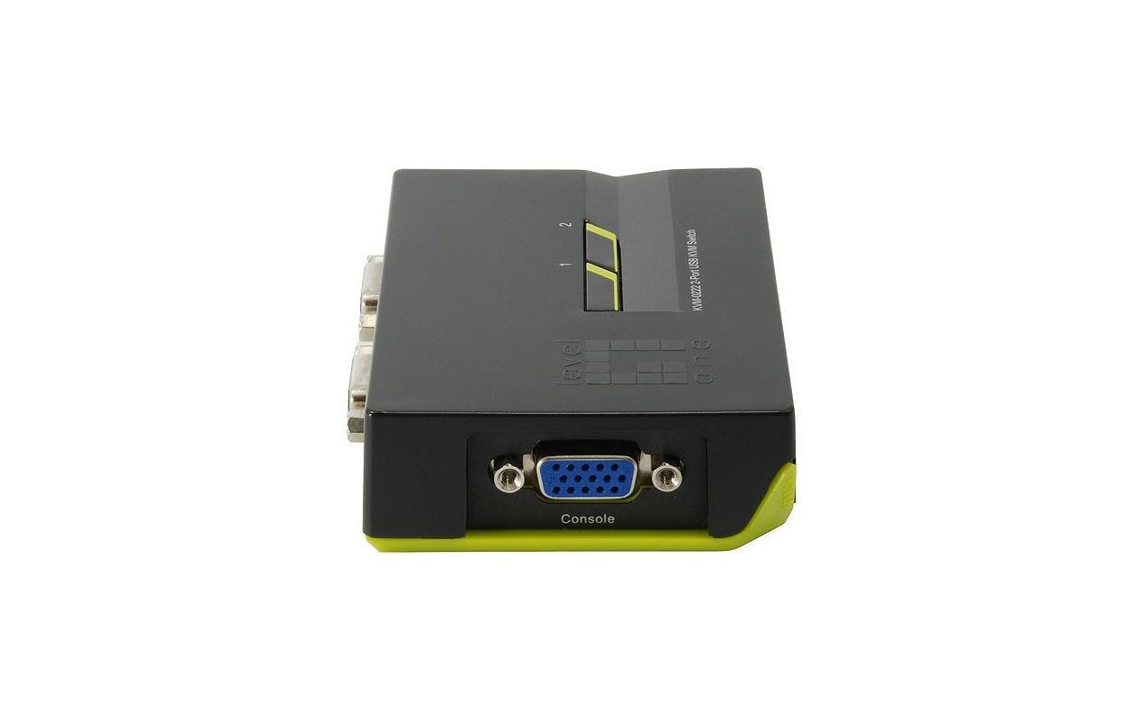 LevelOne ViewCon KVM-0222 - KVM-Switch - 2 x KVM port(s) - 1 lokaler Benutzer - Desktop