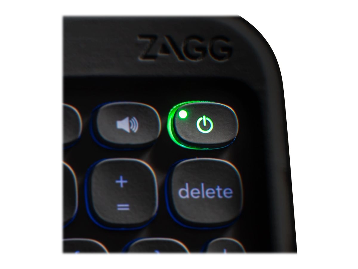 ZAGG Pro Keys - Tastatur und Foliohülle - mit Trackpad - QWERTZ - Deutsch - Schwarz/Grau Eingabegerät