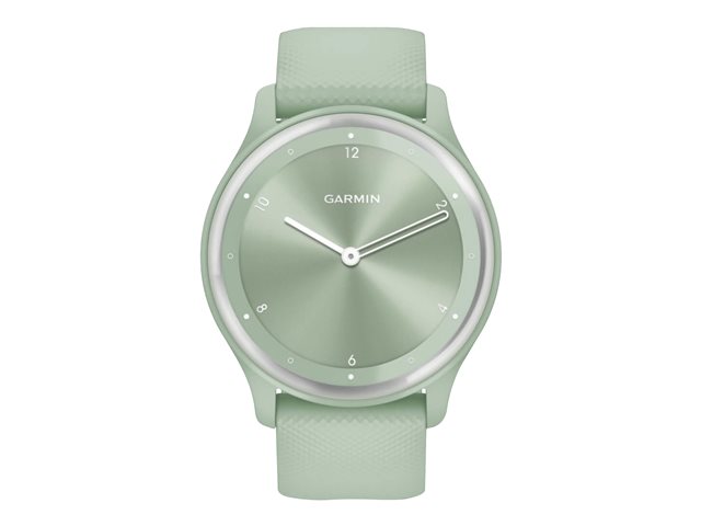 Garmin vívomove Sport - Mintfarben mit silbernen Akzenten - intelligente Uhr mit Band