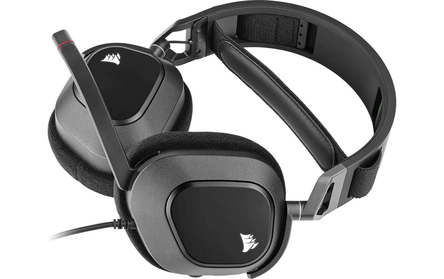 CORSAIR Gaming HS80 RGB - Headset - ohrumschließend - kabelgebunden - USB - Kohle