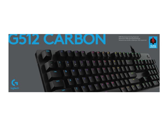 Logitech Gaming G512 - Tastatur - US International - Kohle Eingabegerät