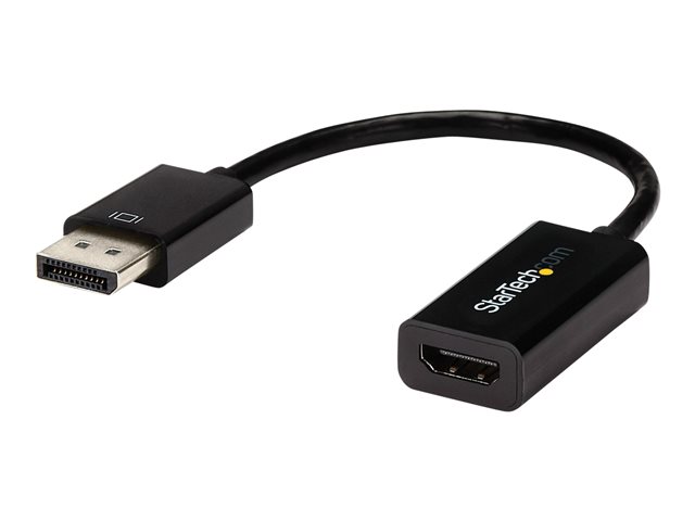 StarTech.com DisplayPort auf HDMI 4k @ 30Hz Adapter - DP 1.2 zu HDMI Video und Audio aktiv Konverter 1080p @ 60Hz für Computer / Laptop - Videokonverter
