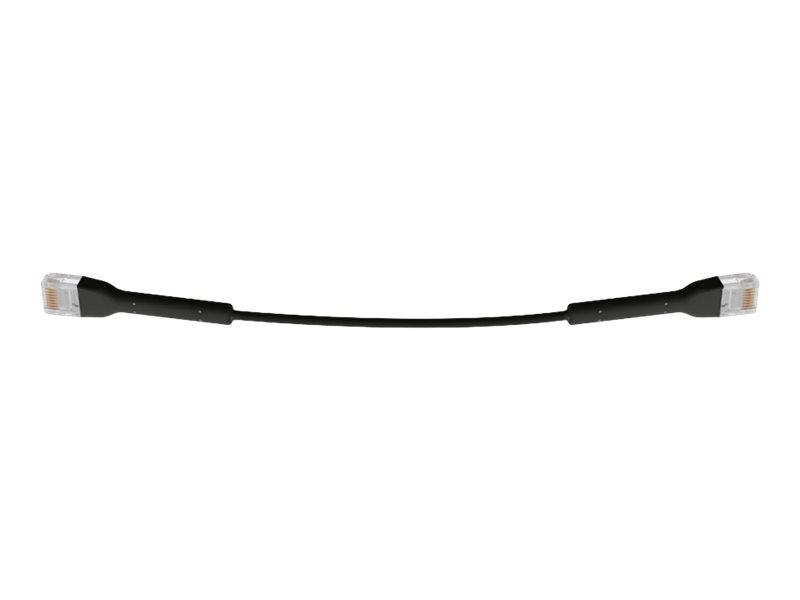 Ubiquiti UniFi - Patch-Kabel - RJ-45 (M) zu RJ-45 (M) - 10 cm - 3 mm - CAT 6 - geschirmt - Schwarz (Packung mit 50)
