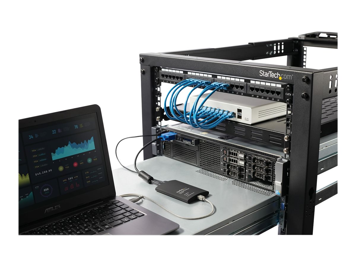 StarTech.com USB 2.0 KVM Konsole - Mobiler Laptop Crash Cart Adapter mit Datenübertragung und Videoaufnahme - Portable USB KVM Konsole - KVM-Switch - 1 x KVM port(s) - 1 lokaler Benutzer - Desktop