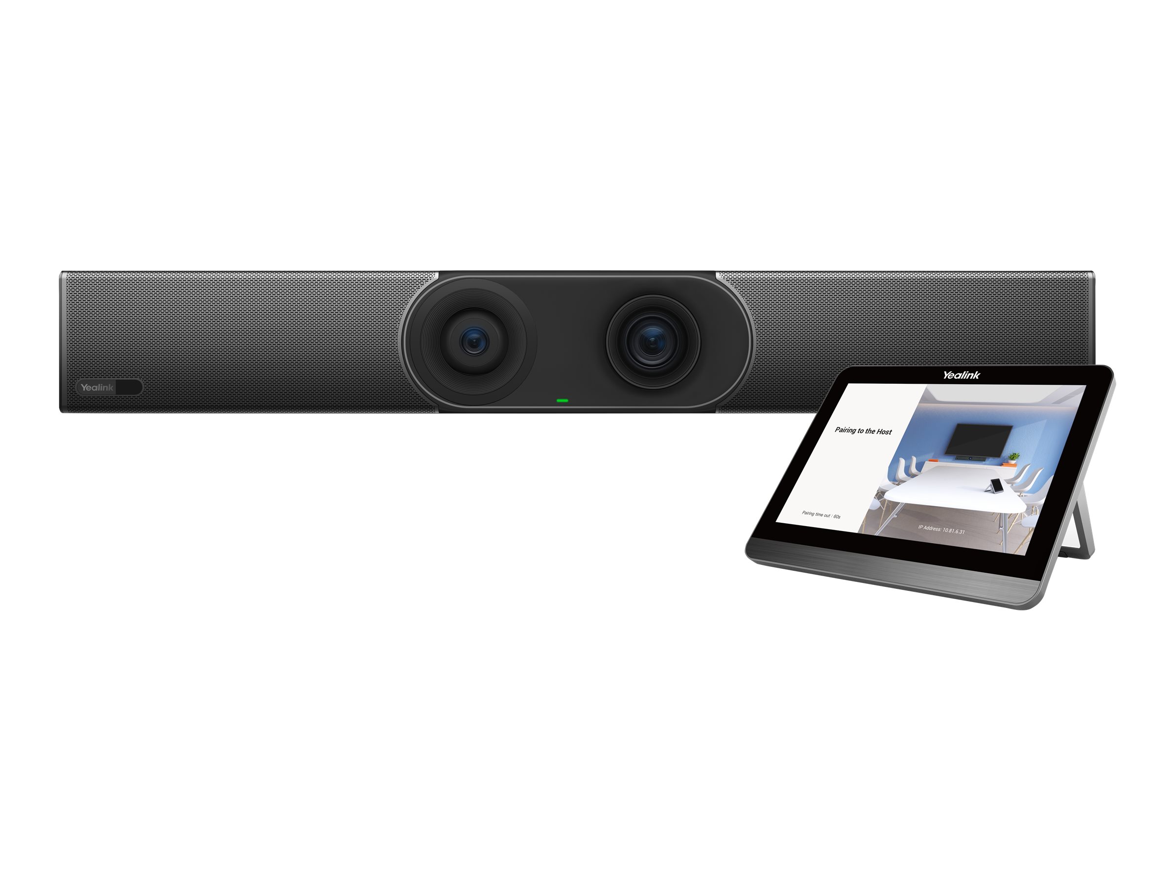 Yealink MeetingBar A30 - Kit für Videokonferenzen (Videoleiste, Touchkonsole) - Zoom Certified, Zertifiziert für Microsoft Teams - mit Yealink Collaboration Touch Panel CTP18