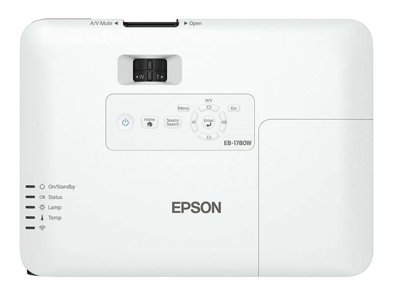 Epson EB-1780W - LCD-Projektor - tragbar - 802.11n drahtlos - Schwarz
weiß