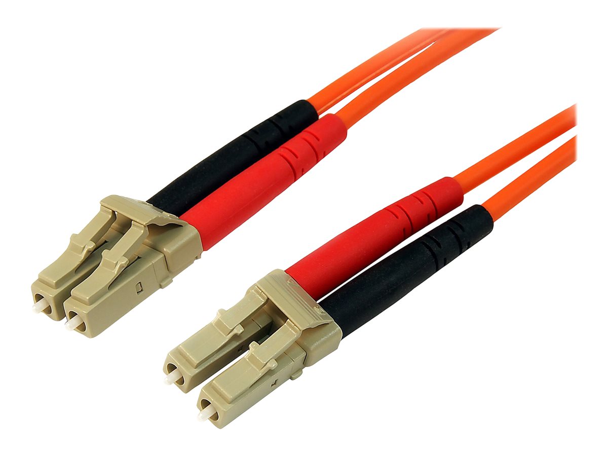 StarTech.com 30m Fiber Optic Cable - Multimode Duplex 50/125 - LSZH - LC/LC - OM2 - LC to LC Fiber Patch Cable (50FIBLCLC30) - Netzwerkkabel - 30 m - orange