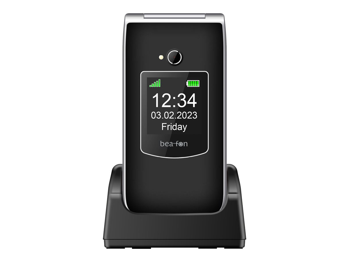 Beafon SL605 6,1 cm (2.4 Zoll) Schwarz - Silber Seniorentelefon (SL605_EU001B)